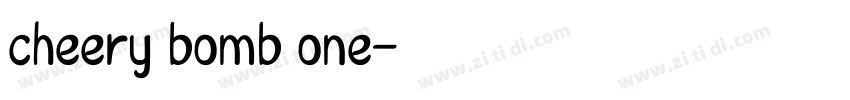 cheery bomb one字体转换